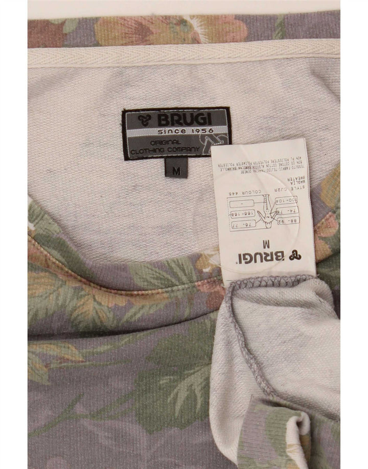 Brugi Sweat-Shirt Femme Gris Moyen Coton Floral