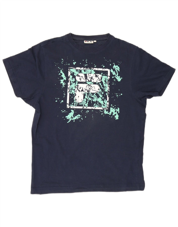 Fila T-Shirt Graphique Homme XS Bleu Marine