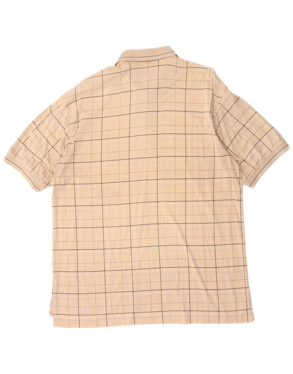 Izod Polo Homme Grand Carreau Beige Coton
