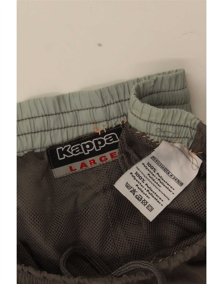 Kappa Pantalon de Survêtement Homme Large Gris Polyester