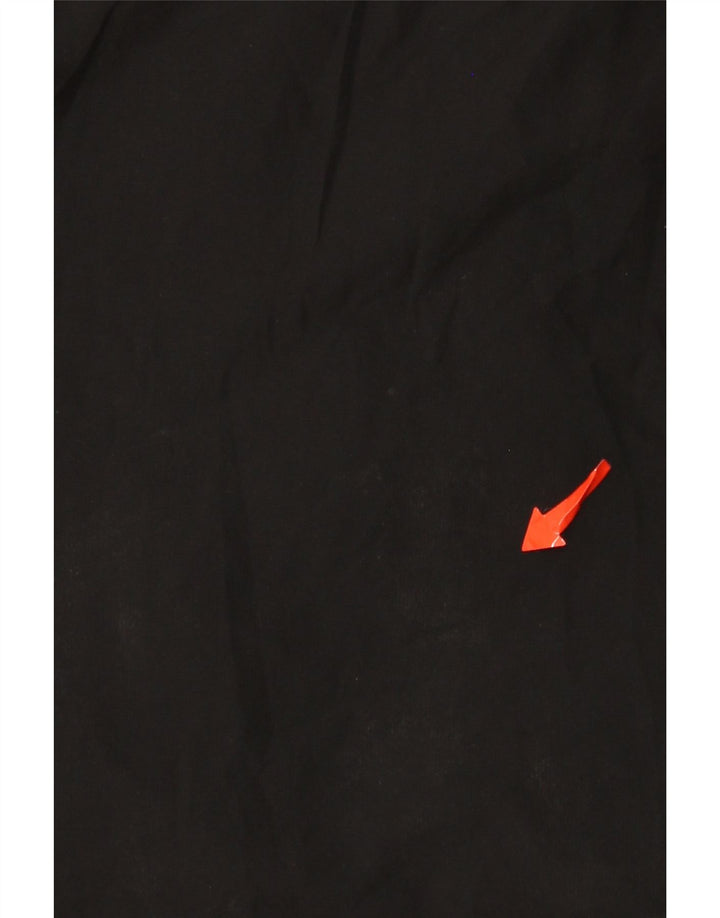 Adidas Veste Anorak Homme UK 36 Petit Noir Colorblock Polyester