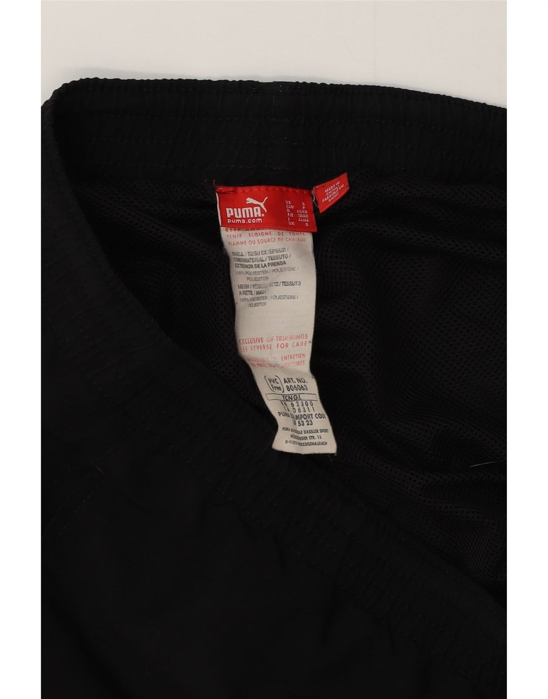 Puma Short de sport homme petit noir polyester