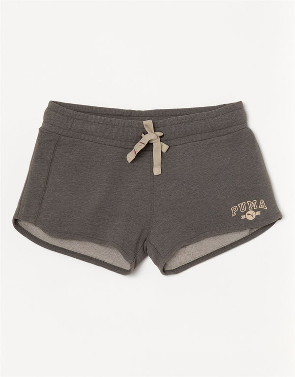 Puma Short de sport pour femme UK 14 Large W32 Gris