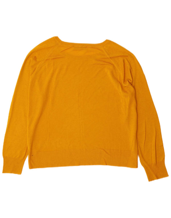 Zara Pull col bateau pour femme UK 16 Large Jaune