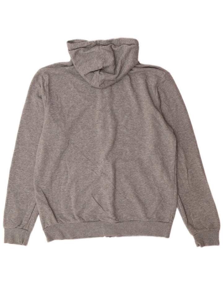 PUMA Sweat à Capuche Zippé Homme Gris Moyen Coton