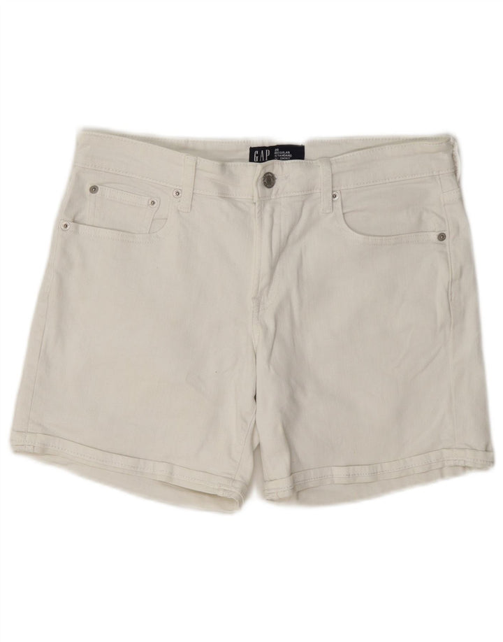 Gap Short en jean standard standard pour femme W28 en coton blanc moyen