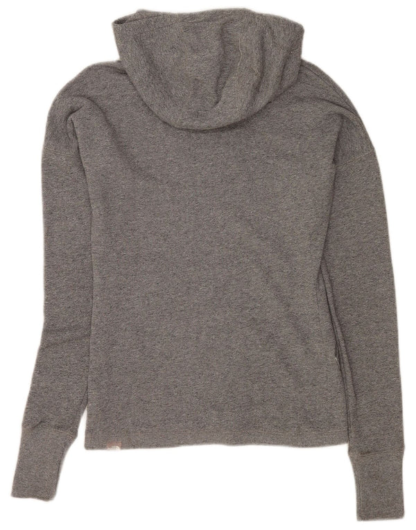 The North Face Pull à capuche zippé surdimensionné pour femme UK 6 XS Gris Coton