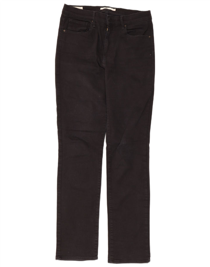 LEVI'S Jean droit taille haute 724 femme W31 L31 coton noir