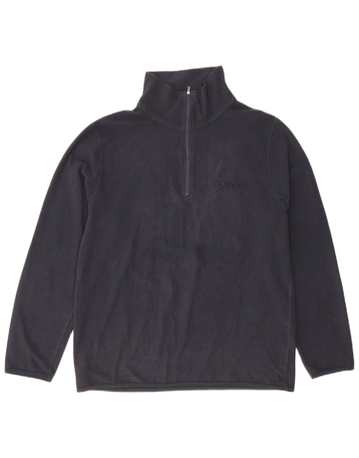 Lotto Pull Polaire Col Zippé Homme Bleu Marine Moyen Polyester