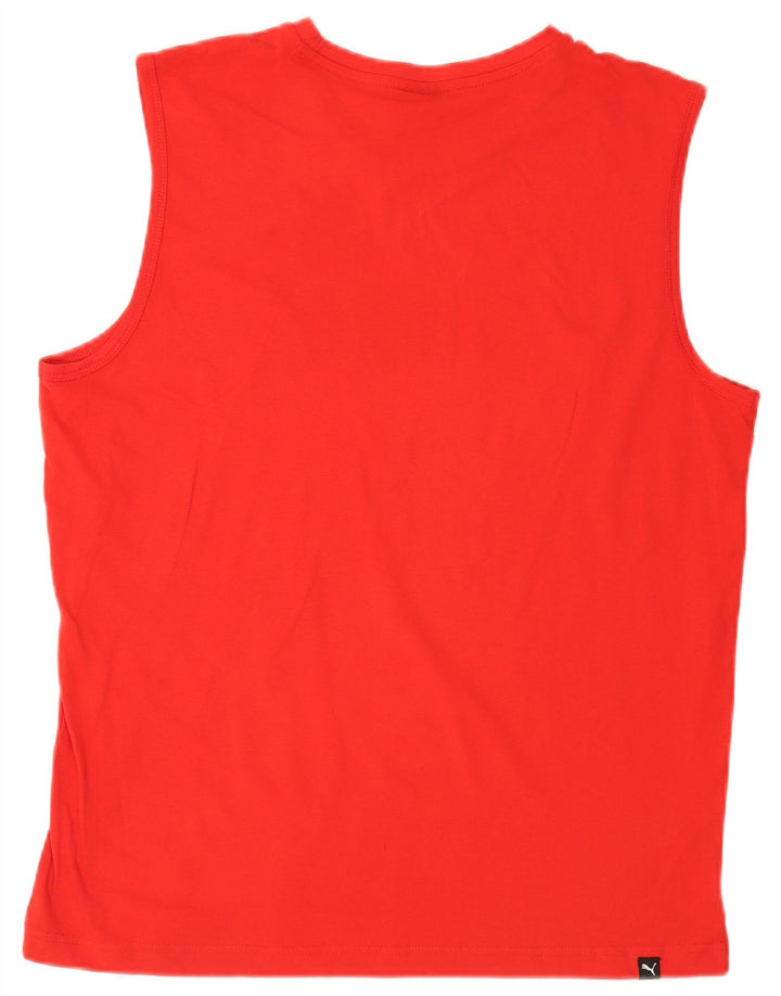 Puma Débardeur Graphic Homme Rouge Taille L