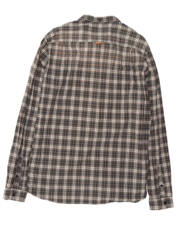 Superdry Chemise Homme 2XL Bleu Marine Carreaux Coton