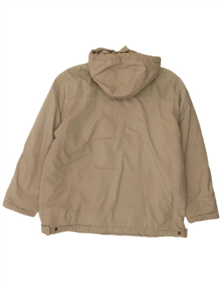 Nike Veste coupe-vent à capuche pour homme UK 42/44 Large Beige Polyester