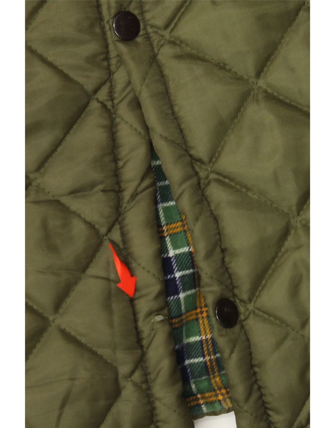 VINTAGE Veste matelassée homme UK 42 XL Kaki Polyester