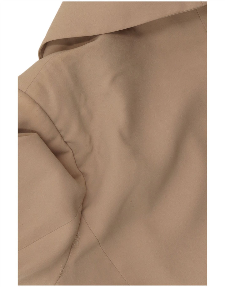 Benetton Veste Blazer 1 Bouton Femme UK 12 Beige Moyen