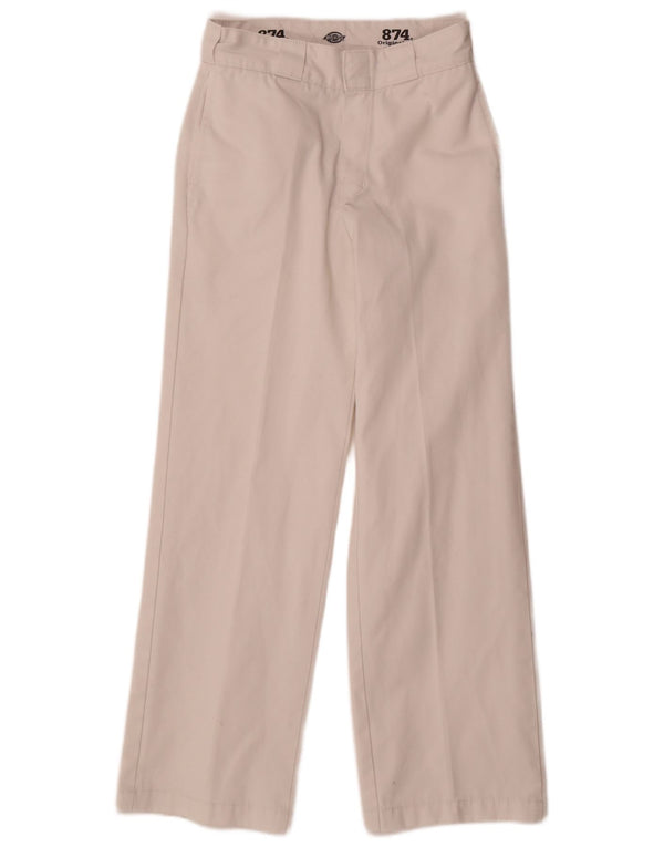 Dickies Pantalon Chino Droit 874 Coupe Originale Femme W28 L30 Blanc