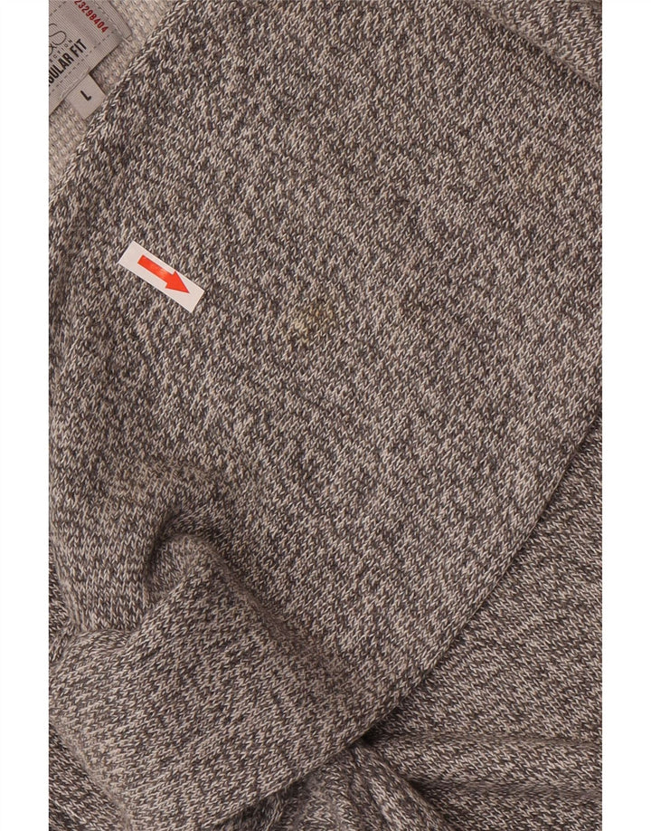 Marks & Spencer Pull ras du cou pour homme, grand gris moucheté