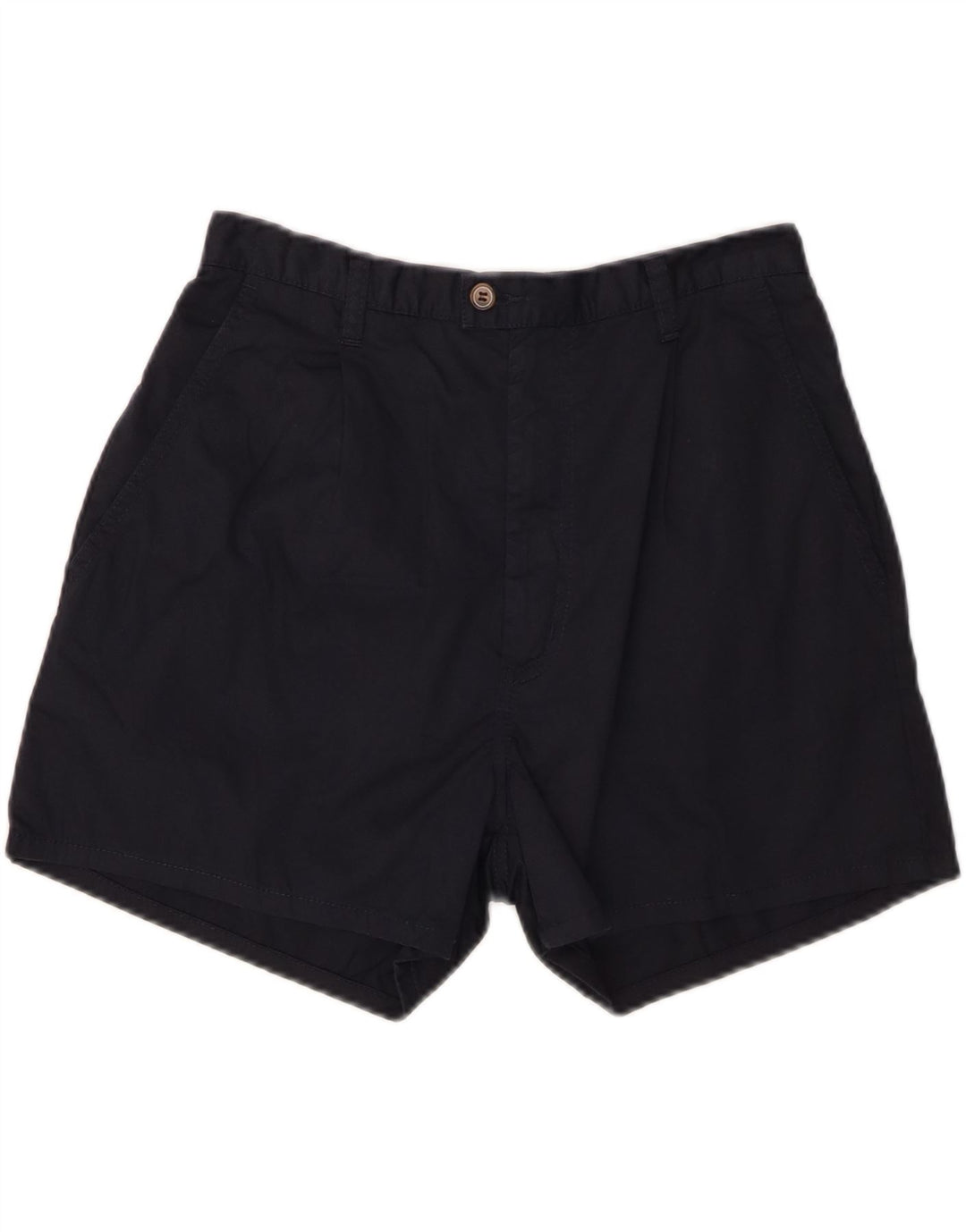 CROWN Short Chino Homme W32 Bleu Marine Moyen Coton