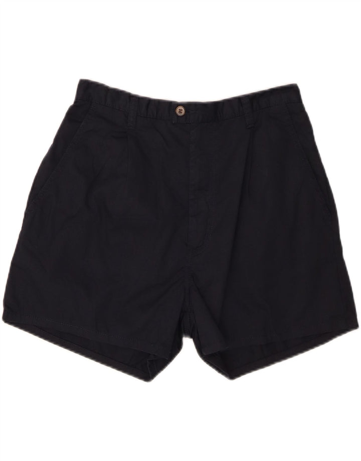 CROWN Short Chino Homme W32 Bleu Marine Moyen Coton