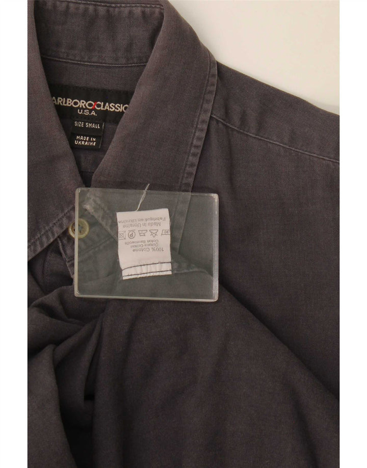 Marlboro Classics Chemise Homme Petit Gris Coton