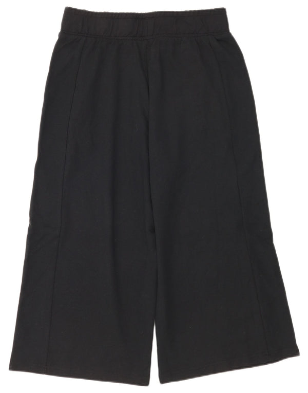 Puma Womens Capri Tracksuit Trousers UK 10 Small Navy Blue Cotton