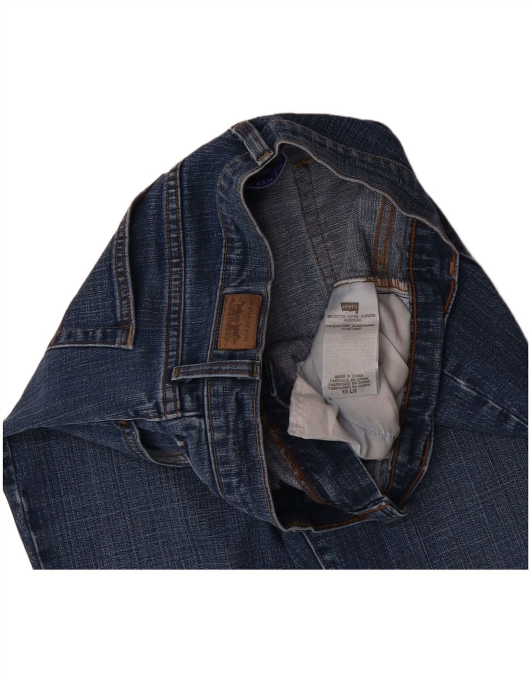 LEVI'S Jean bootcut 515 pour femme US 10 Large W30 L32 Bleu Coton