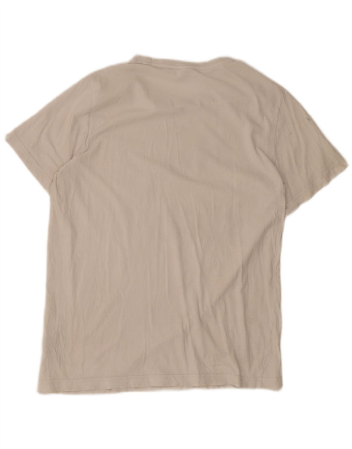 Puma T-shirt graphique pour hommes, grand, blanc, coton