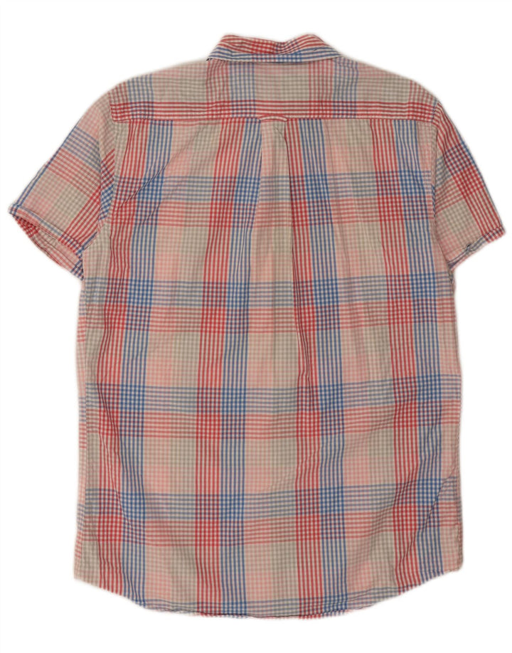 Izod Chemise à Manches Courtes Homme Coton à Carreaux Multicolore Moyen