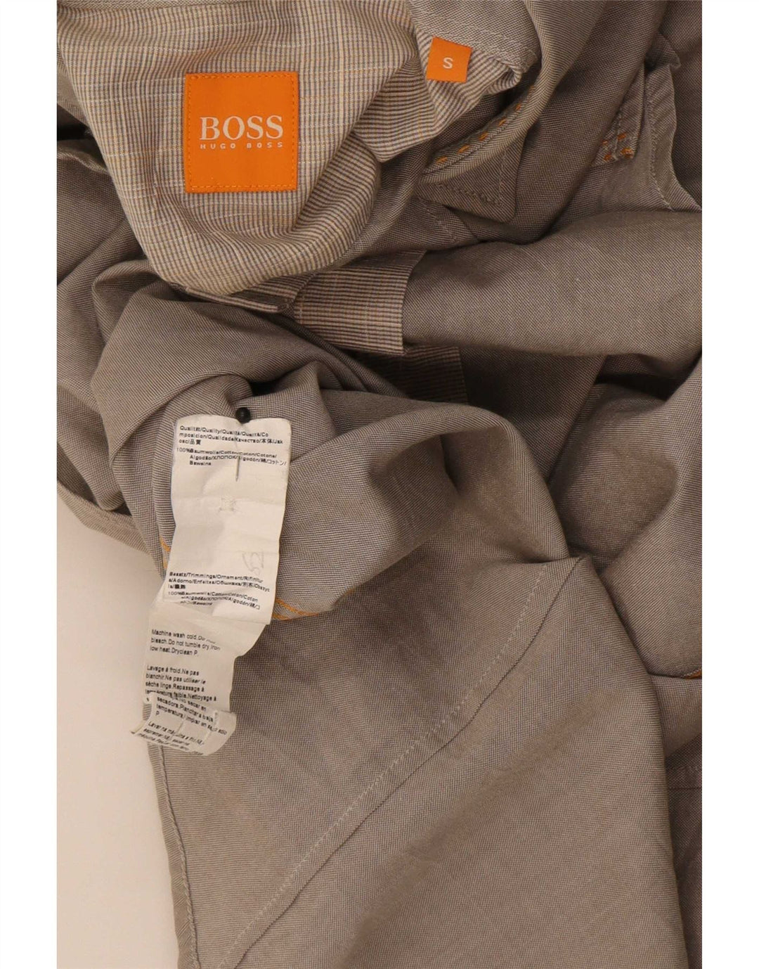 Hugo Boss Chemise Homme Petit Gris Coton