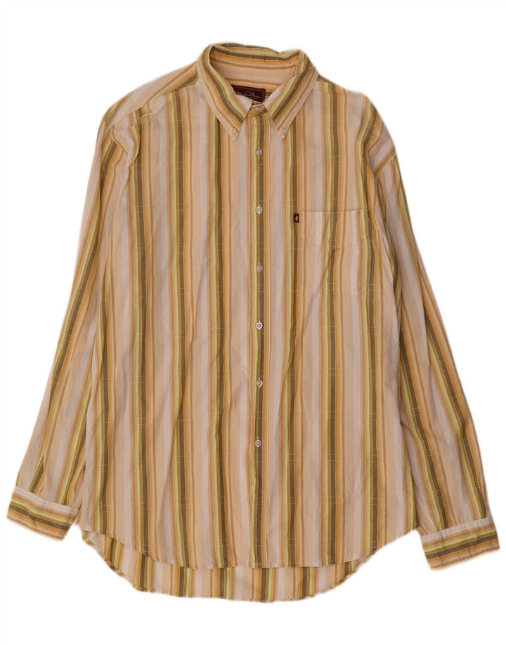 Marlboro Classics Chemise Homme 2XL Rayé Jaune