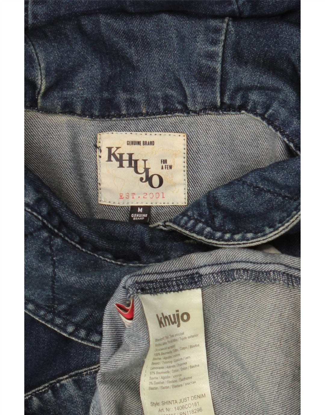 KHUJO Duffle-coat à capuche pour femme UK 44 en coton bleu marine moyen