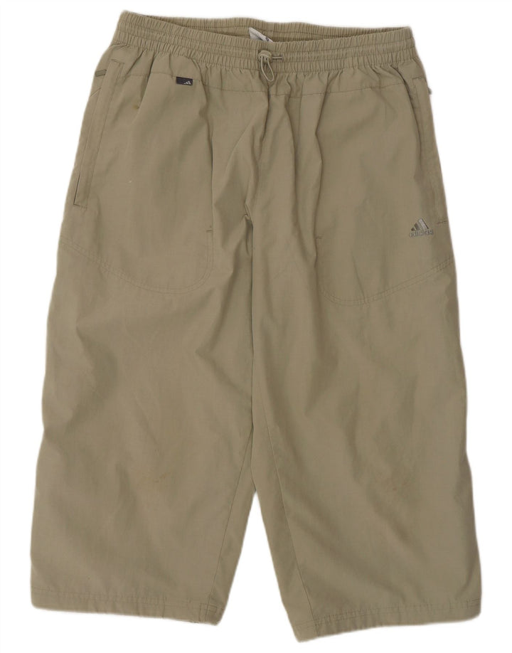 Adidas Pantalon de Survêtement Capri Homme Petit Kaki Polyester