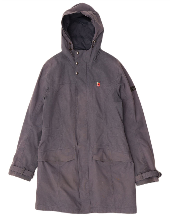 Berghaus Femme Imperméable À Capuchon UK 12 Bleu Moyen Polyamide