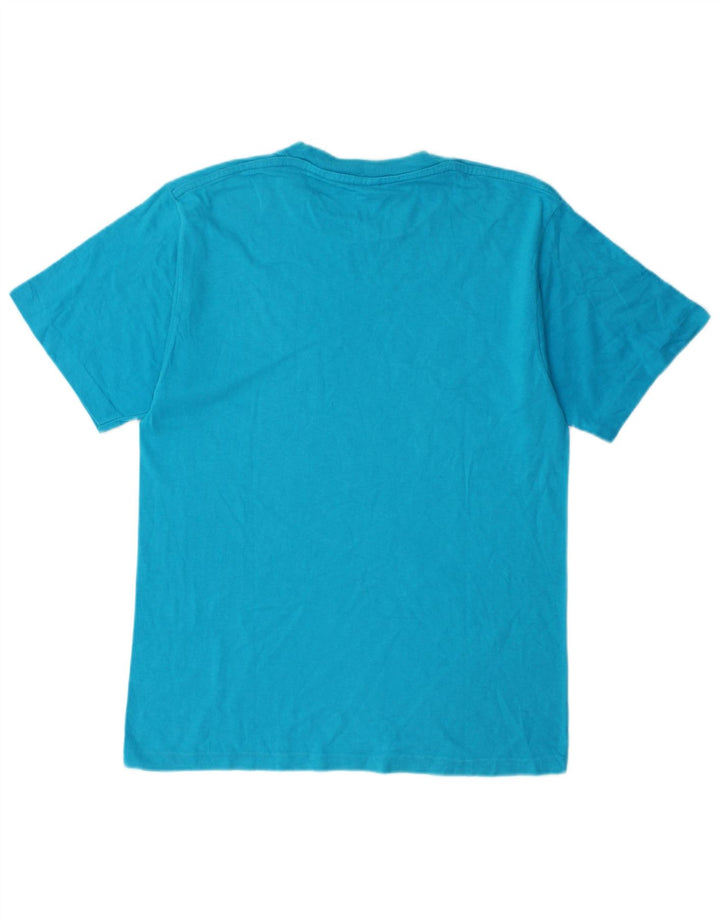 Champion T-Shirt Graphique Homme Bleu Moyen Coton