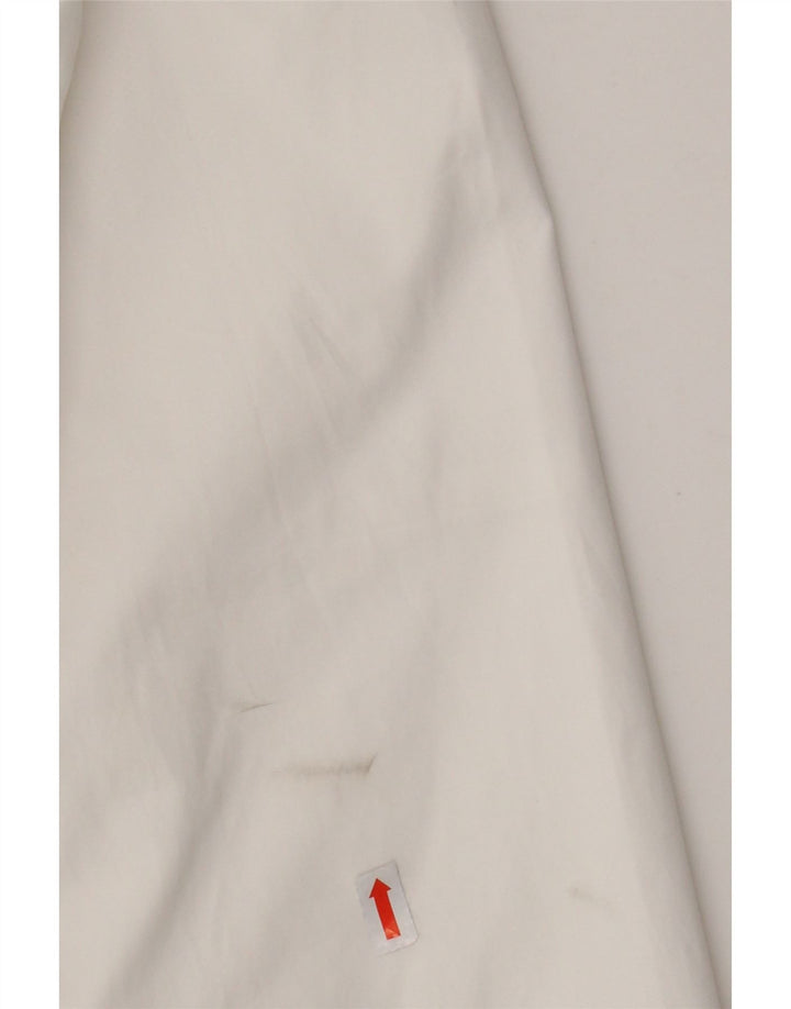 Nike Veste bomber à capuche pour homme UK 36 Petit Blanc Colorblock Polyester