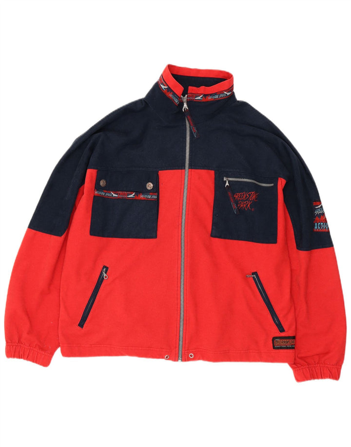 Sreekstone Park Veste de survêtement pour homme XL Rouge Colourblock
