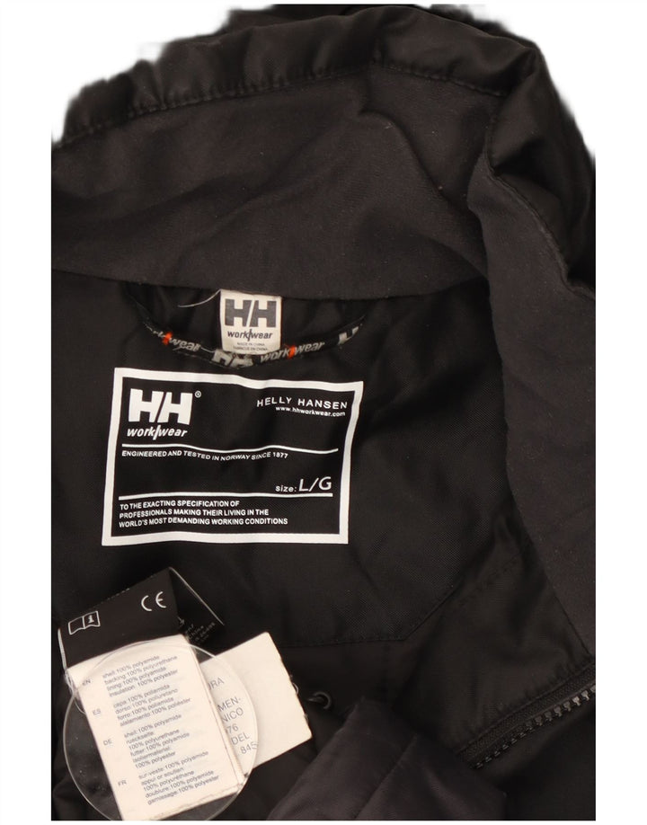 Helly Hansen Veste coupe-vent à capuche pour homme UK 40 Large Noir Colourblock
