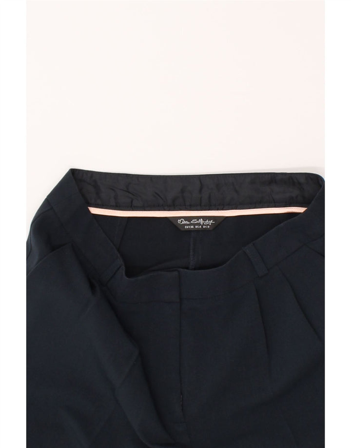MISS SELFRIDGE Womens Chino Shorts UK 8 Small W26  Navy Blue Polyester Vintage Miss Selfridge and Second-Hand Miss Selfridge from Messina Hembry 