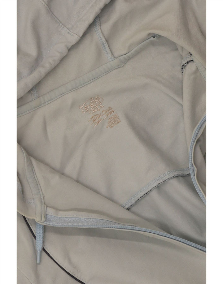 Nike Pull à capuche zippé pour femme UK 12/14 Bleu moyen