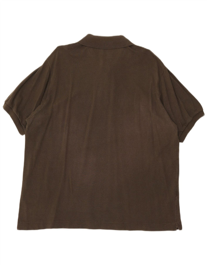 LACOSTE Polo Homme Taille 7 2XL Kaki Coton