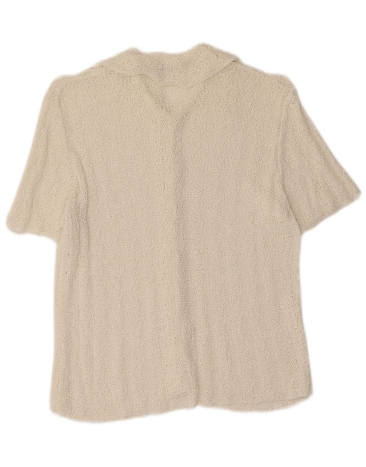 Marks & Spencer Chemisier à manches courtes pour femme UK 12 Medium Off White