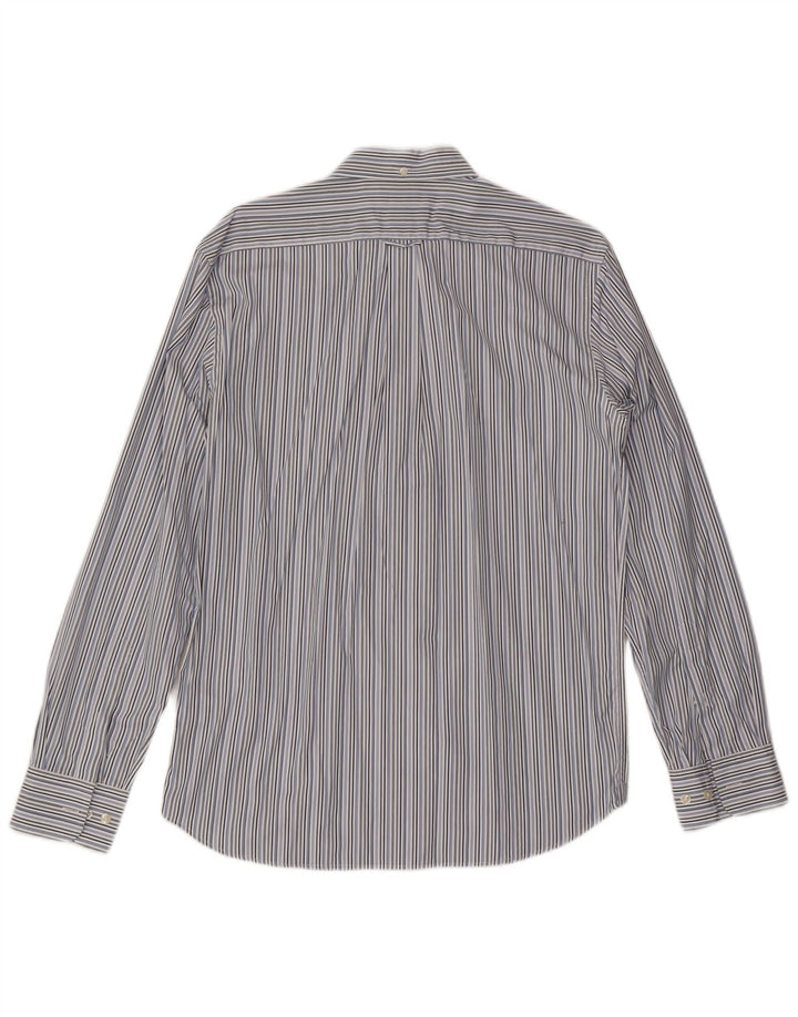 Faconnable Chemise Club Homme Bleu Moyen Rayé Coton