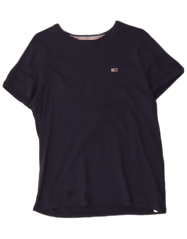 Tommy Hilfiger T-Shirt Homme Bleu Marine Moyen Coton
