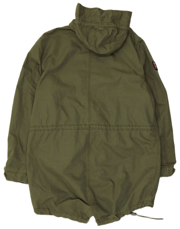 Superdry Parka à capuche pour homme UK 44 2XL Kaki Coton