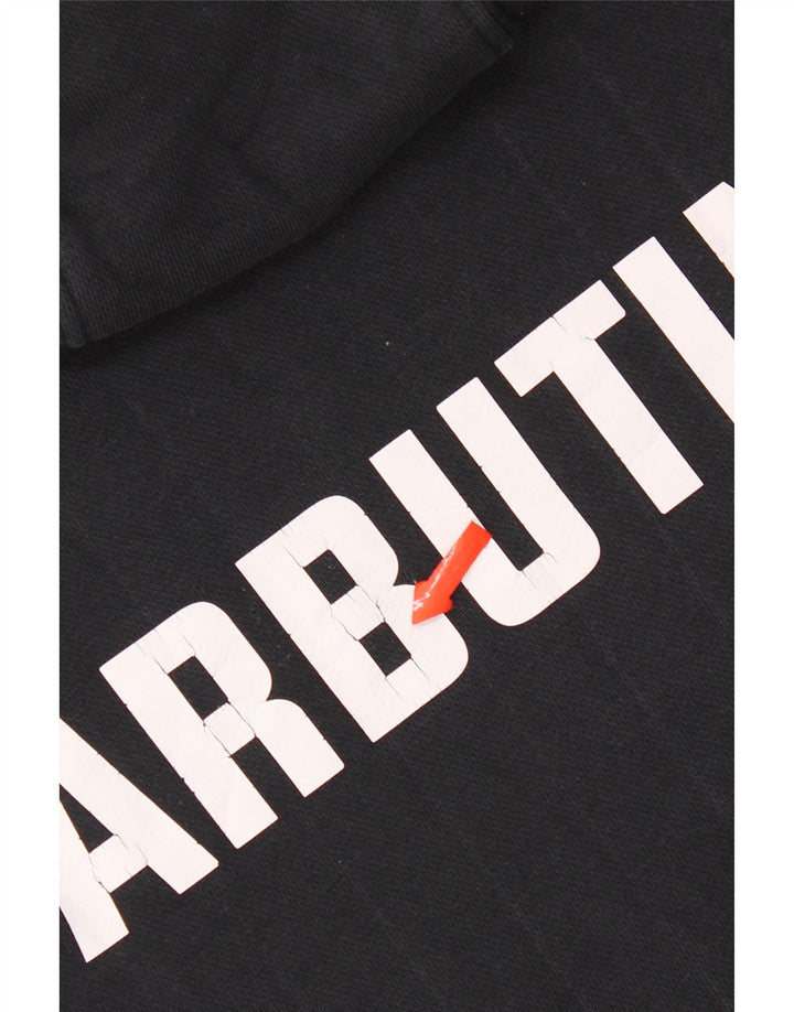 Nike Pull à capuche graphique en coton noir moyen pour homme