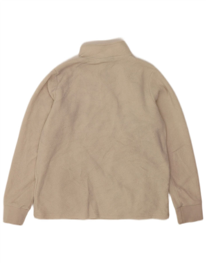 Nautica Pull polaire à col zippé pour homme en polyester blanc cassé moyen