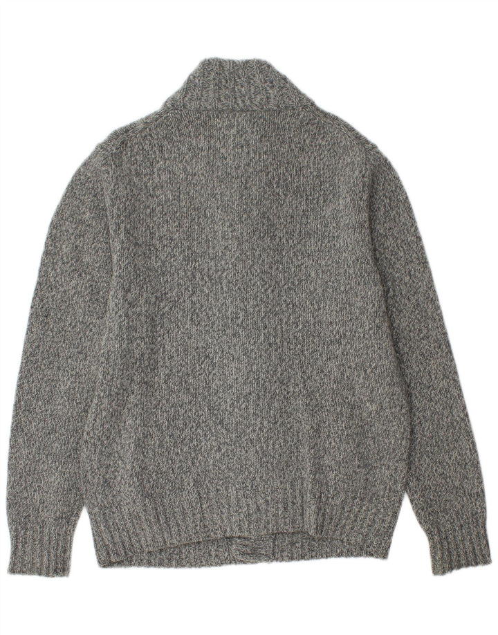 McNeal Cardigan pour homme XL en laine d'agneau mouchetée gris