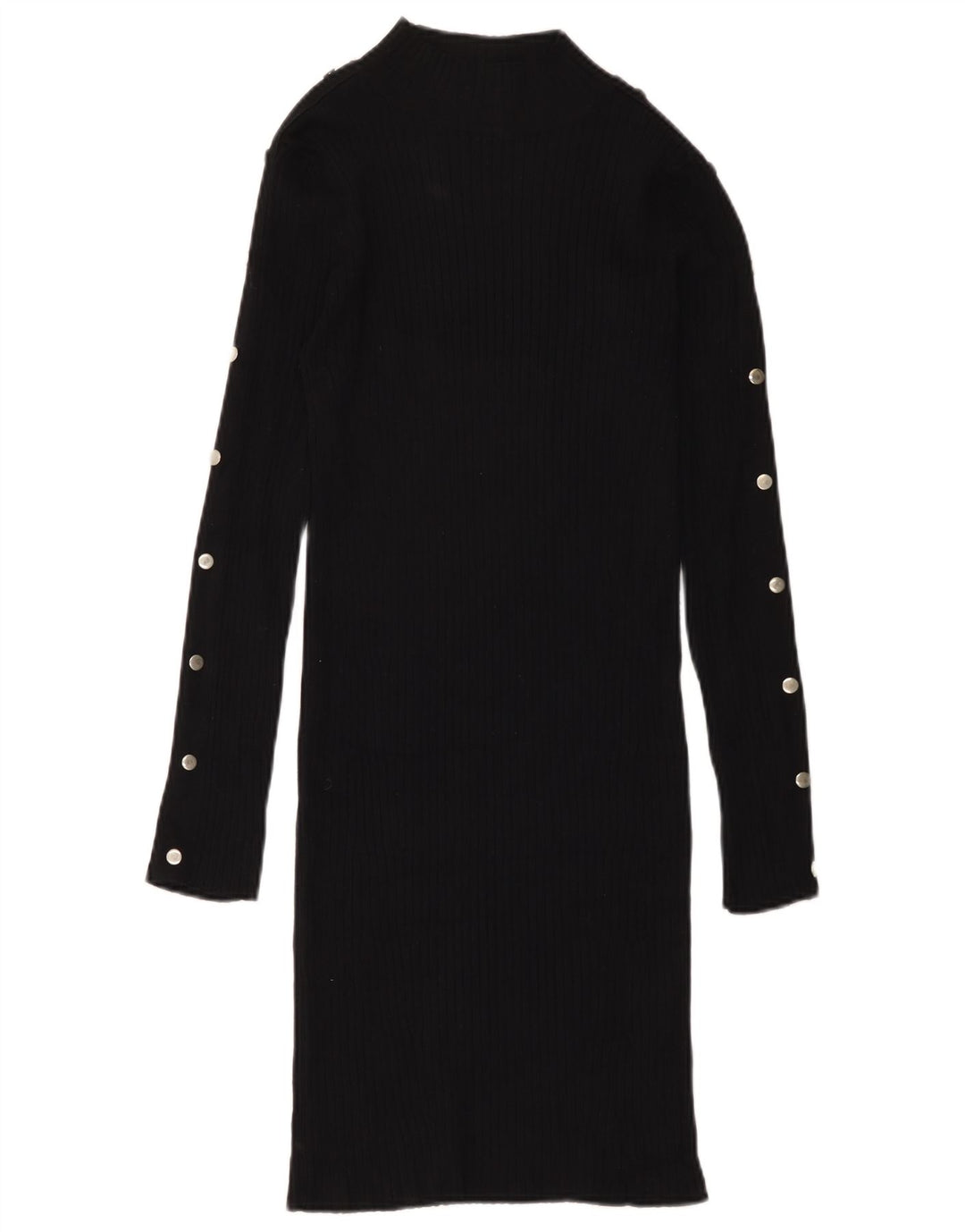 Zara Femme Robe Pull UK 12 Medium Noir Viscose