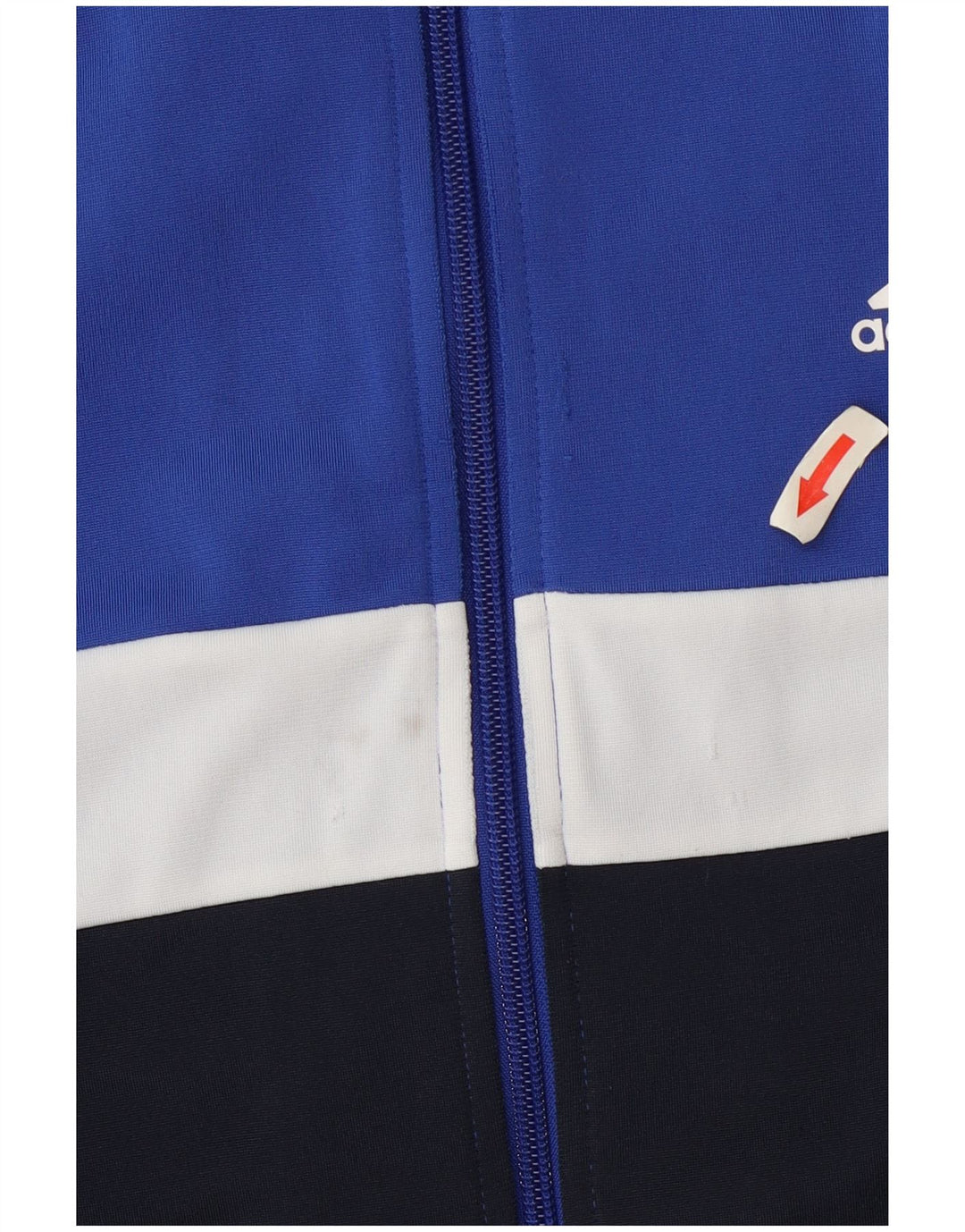 Adidas Veste de Survêtement Garçon 13-14 Ans Bleu Colorblock Polyester