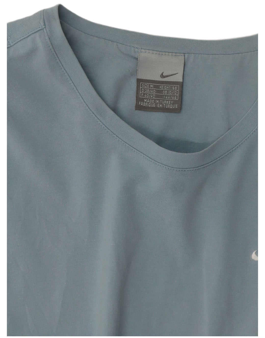 NIKE T-Shirt Femme UK 10/12 Bleu Moyen Synthétique