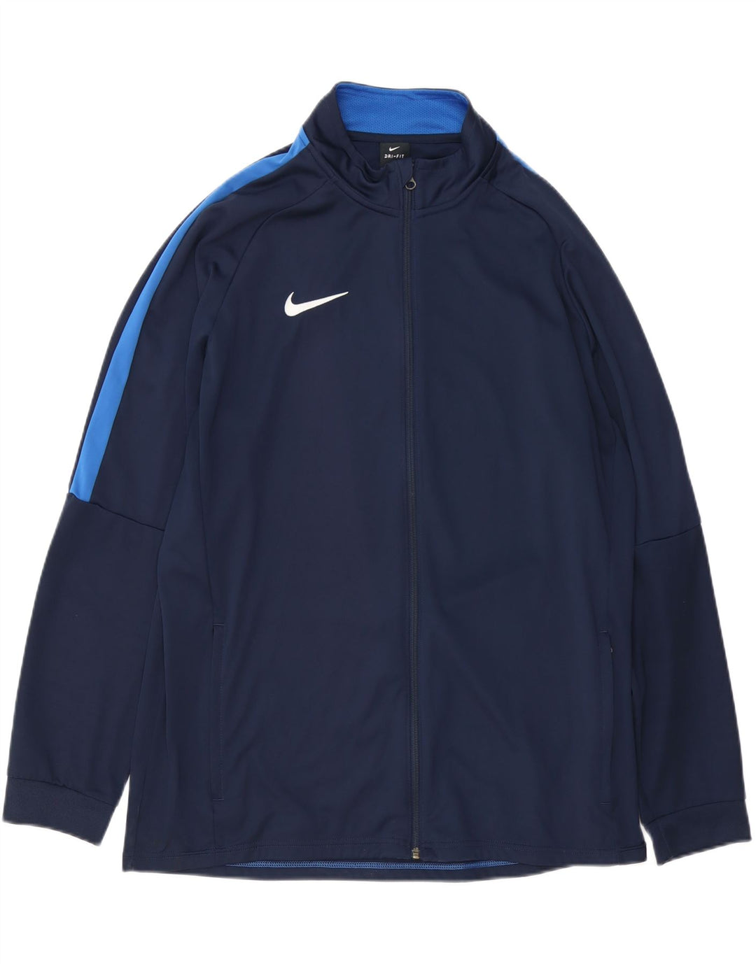 Nike Hommes Dri Fit Survêtement Top Veste 2XL Bleu Marine Colorblock Polyester